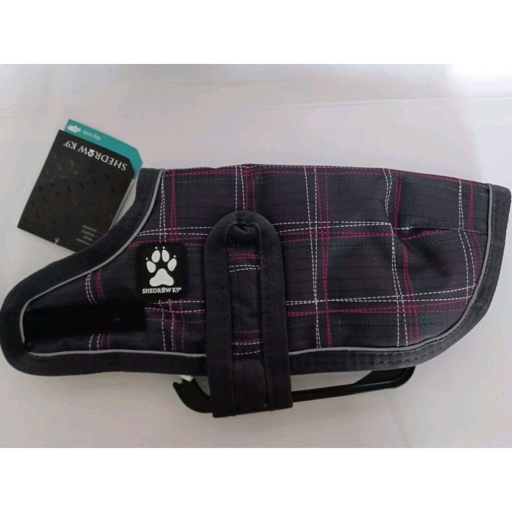 Shedrow K9 Glacier Dog Coat Periscope Plaid/Black XS